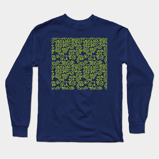 Neon Pixel Camo Long Sleeve T-Shirt by ilhnklv